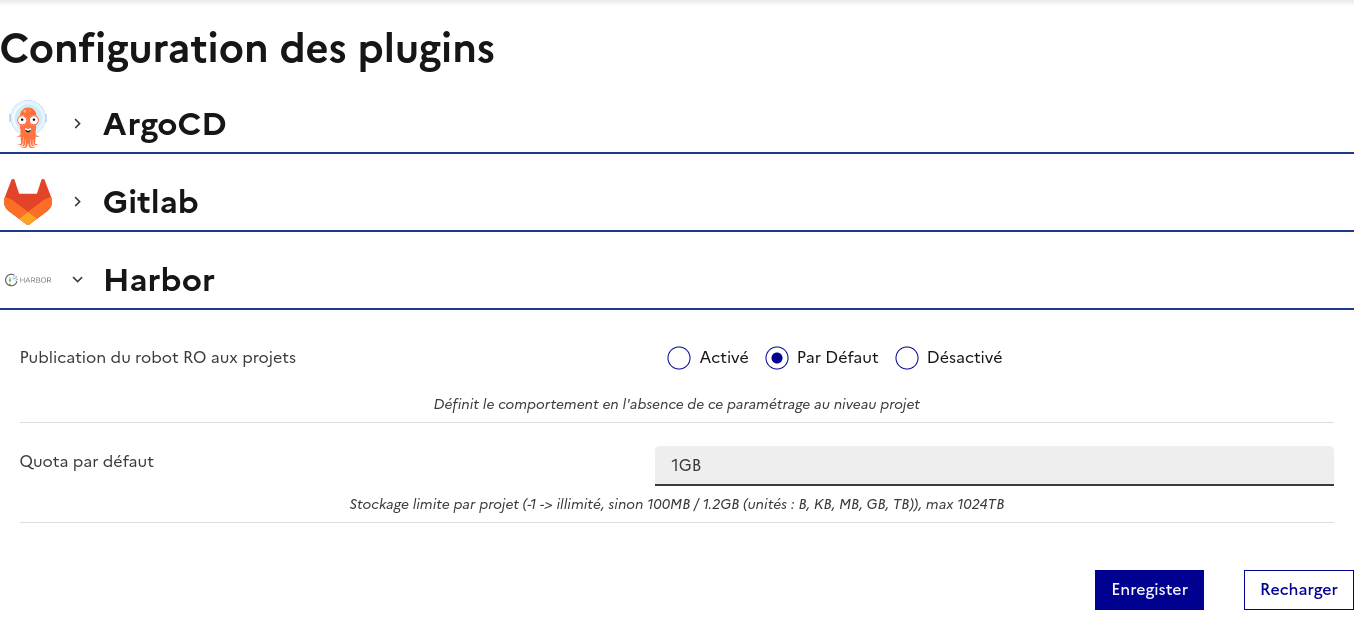 plugin configuration