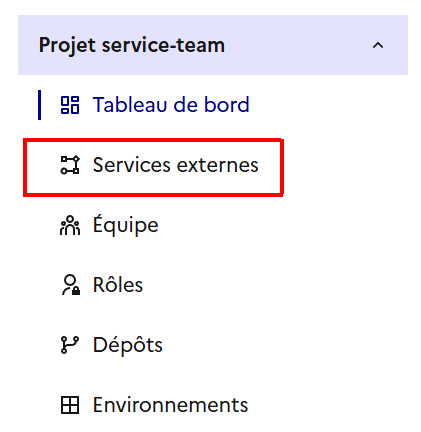 services externes